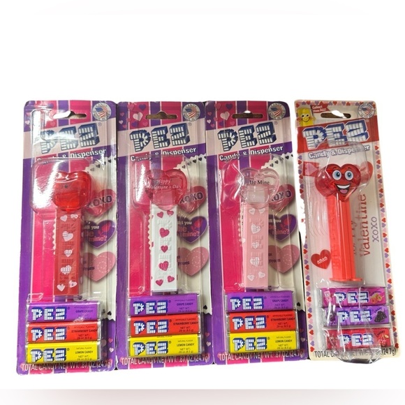 Four Valentines & Love Pez Candy & Dispensers (NWT) ❤️ - Picture 1 of 5